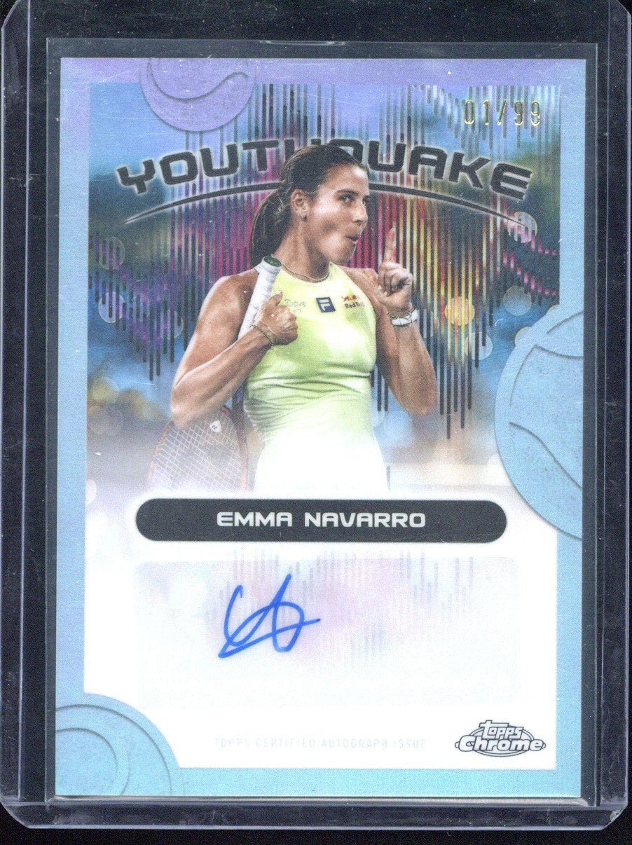 2025 Topps Chrome Emma Navarro Youthquake Autograph /99