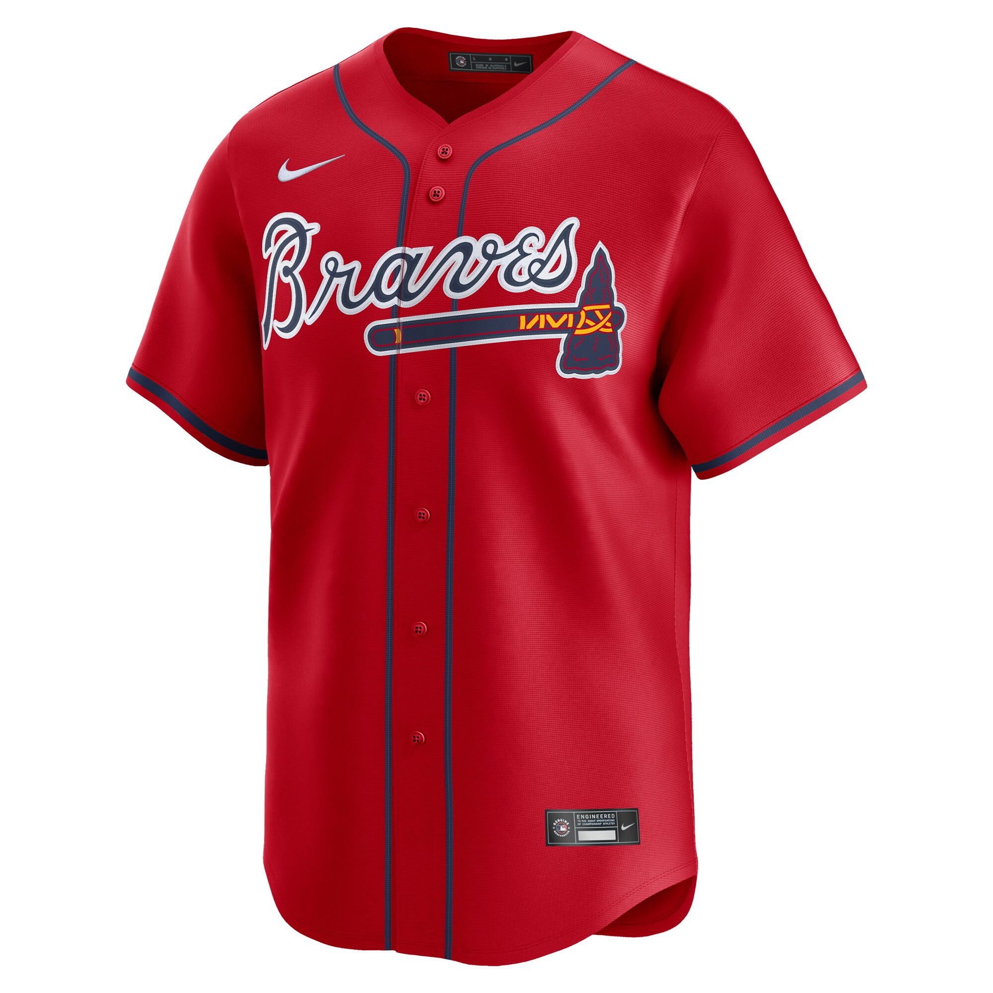 Atlanta Braves Nike Limited MLB Baseball Jersey Alternate Red