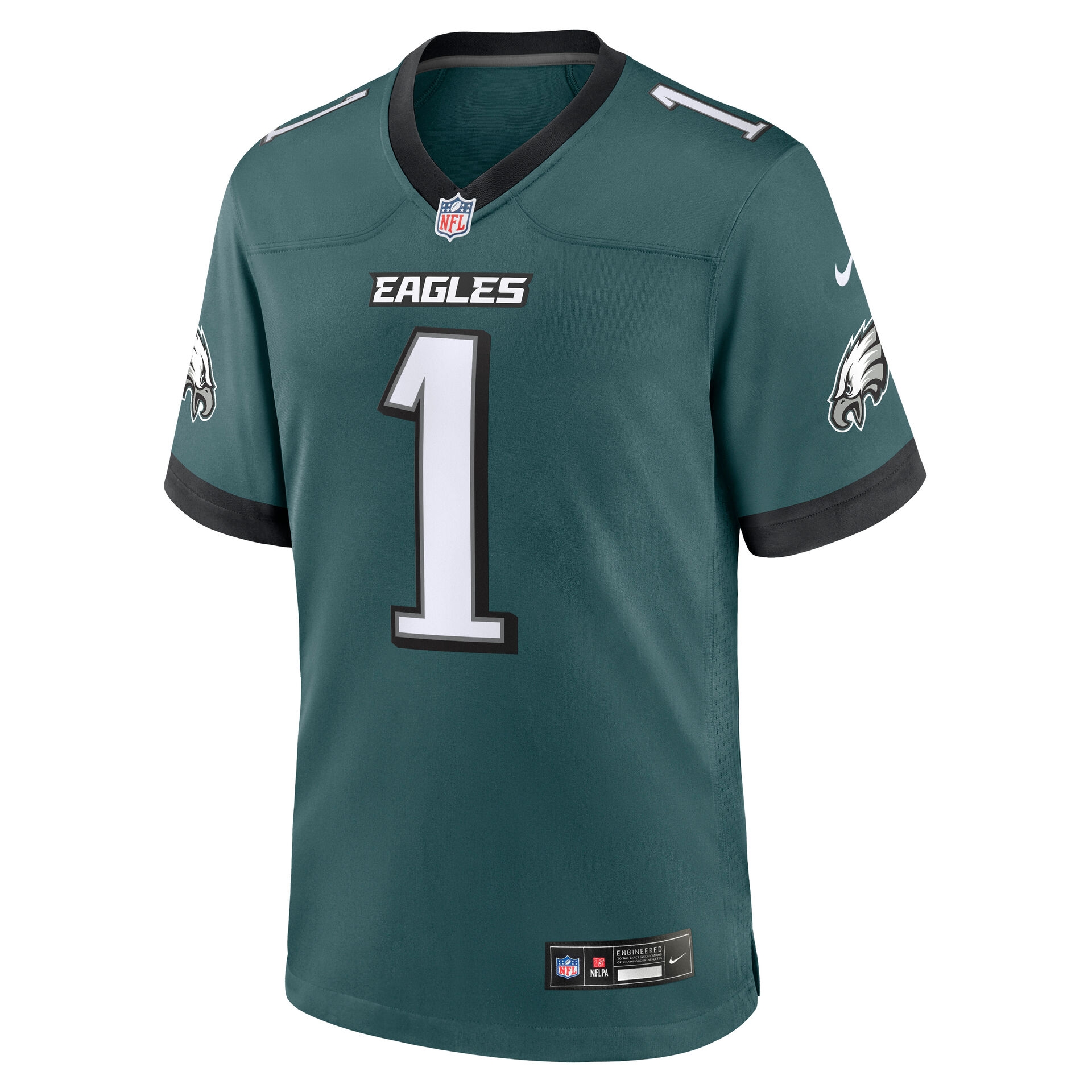 Jalen Hurts #1 Philadelphia Eagles 2026 Game NFL Jersey Green