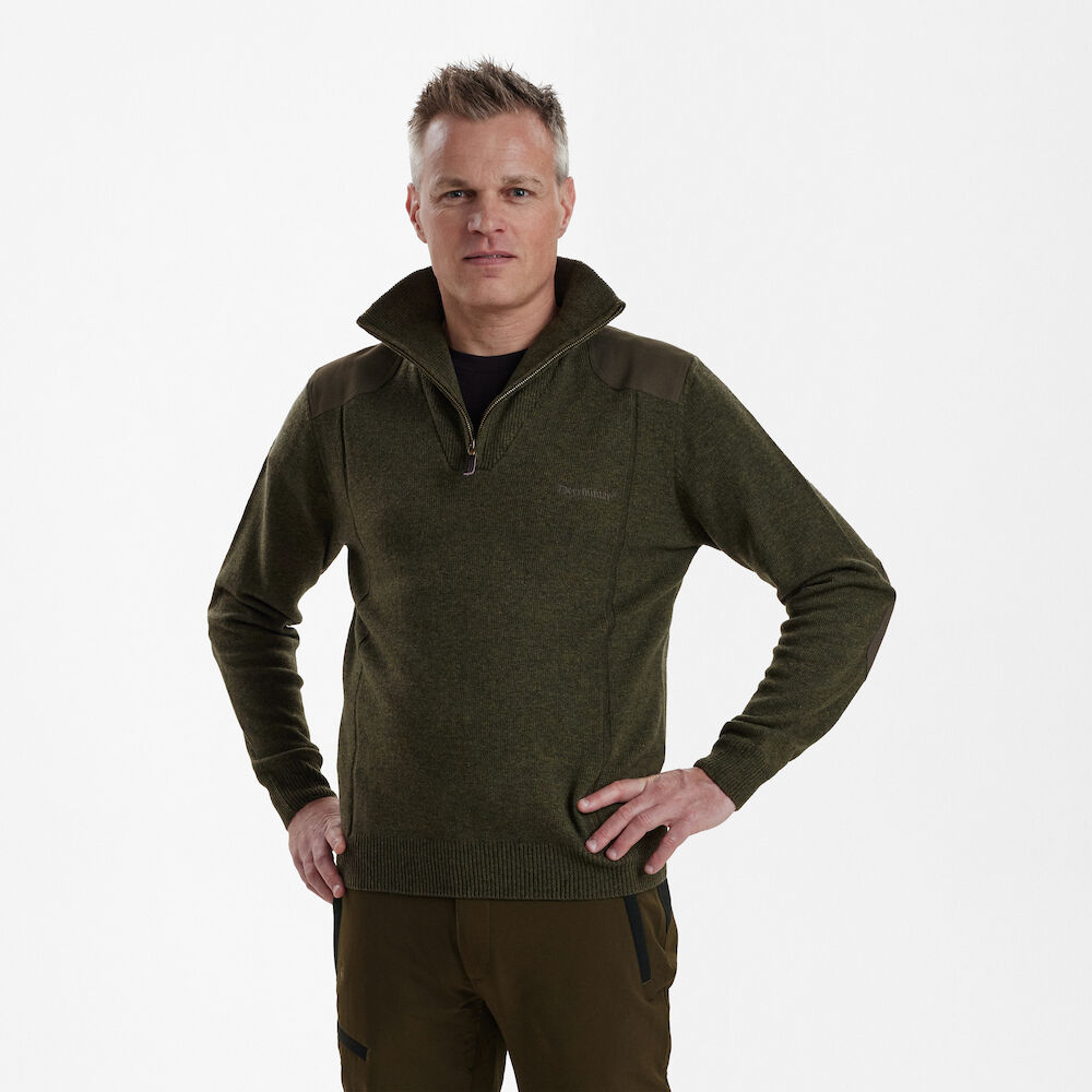 Sheffield Knit with zip-neck