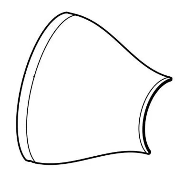 Akrapovic exhaust protection Visor Spare partRef: Sa01004A / 18602263