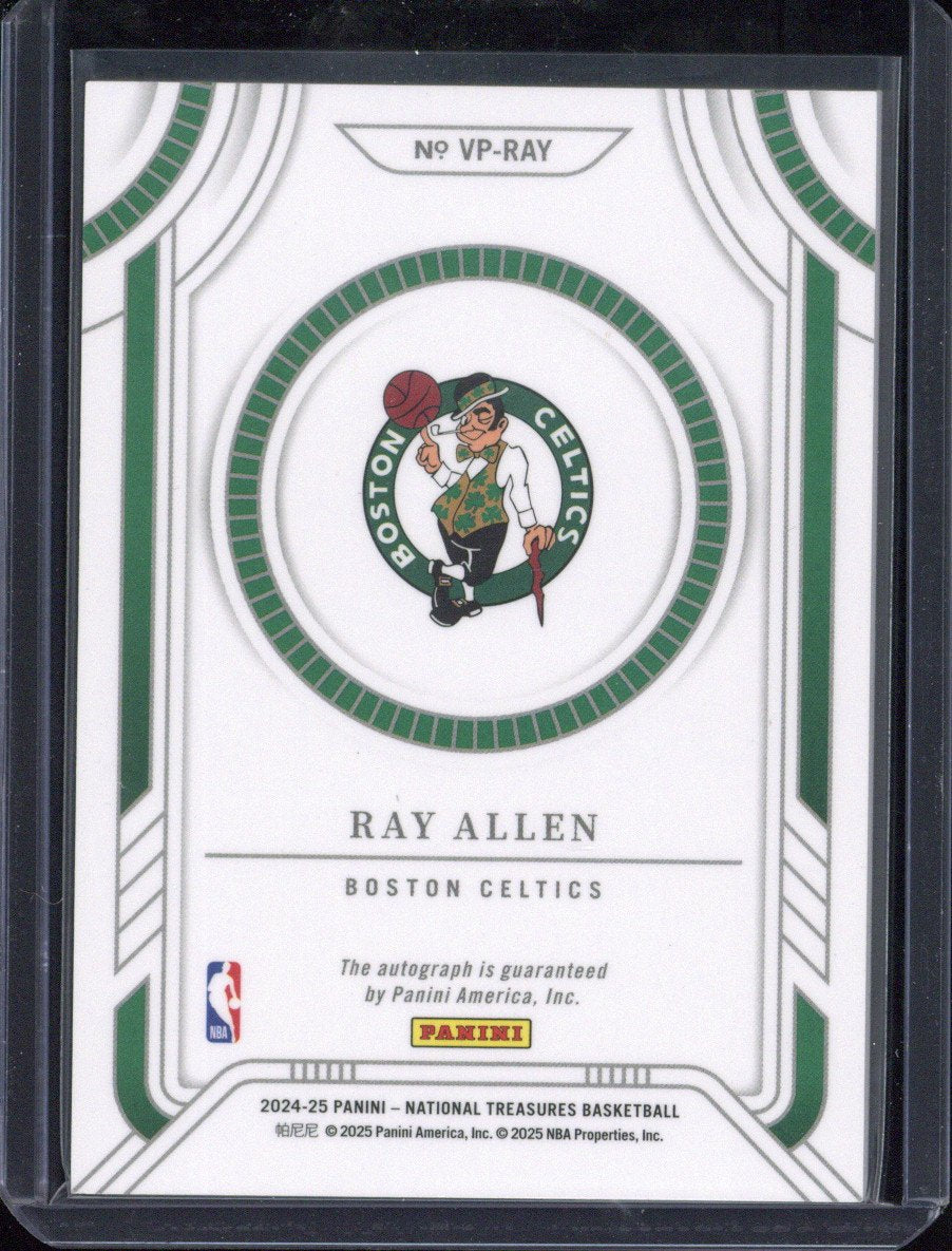 2024-25 Panini National Treasures Basketball Ray Allen Autograph /24 #VP-RAY