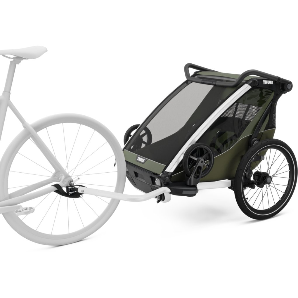 Thule Chariot Lite Double - Bike Trailer for 2 Kids - vintage green