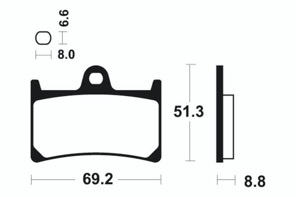 Tecnium Performance sintered metal brake pads - MF134Ref: TE00785A / 1022726