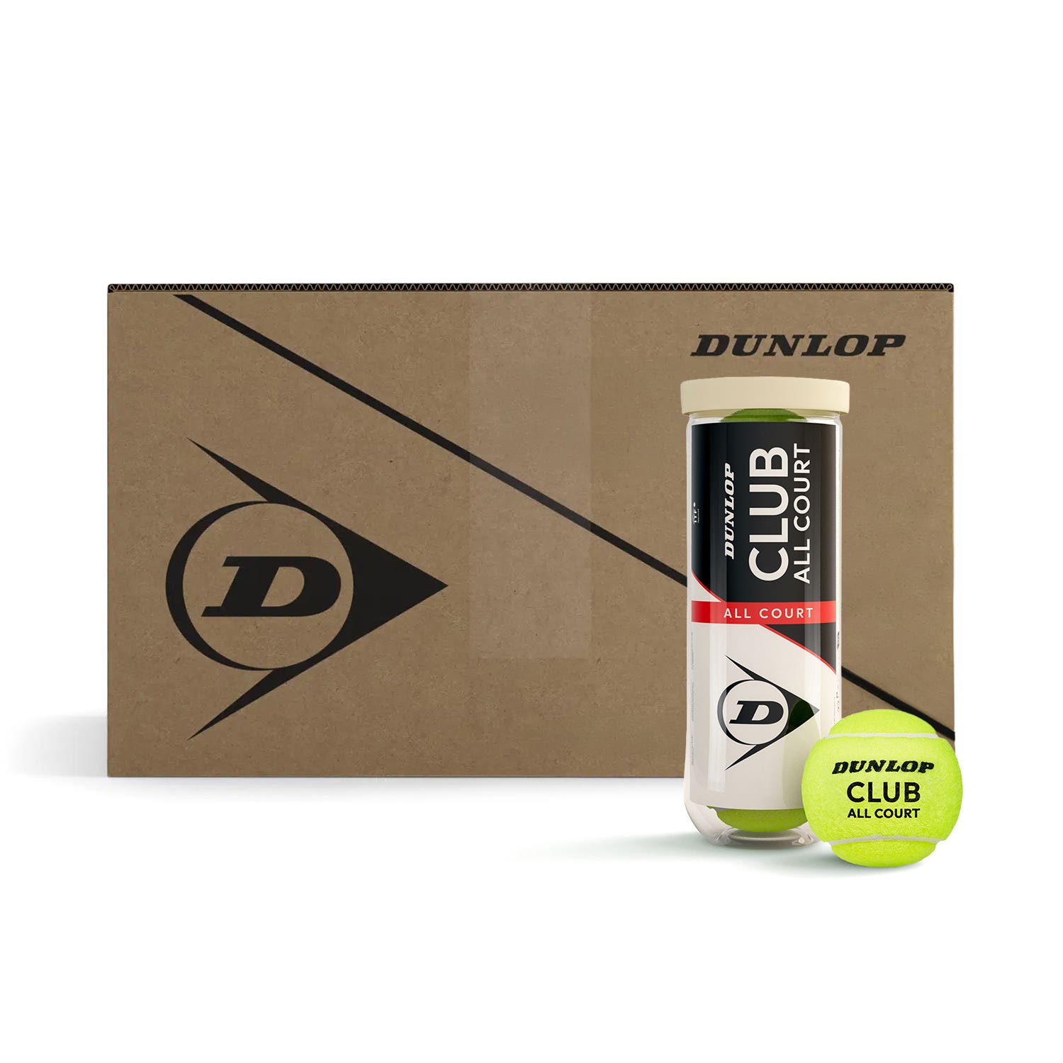 BOX OF 24 CANS X 3 DUNLOP CLUB AC 3PET BALLS