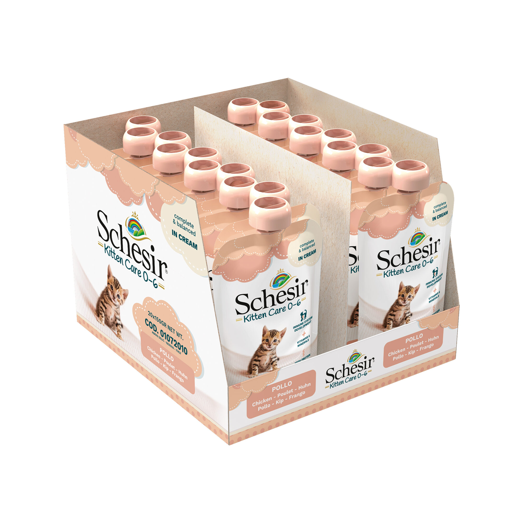 Schesir Kitten Pouch Cream - Tuna - 20 x 150 g