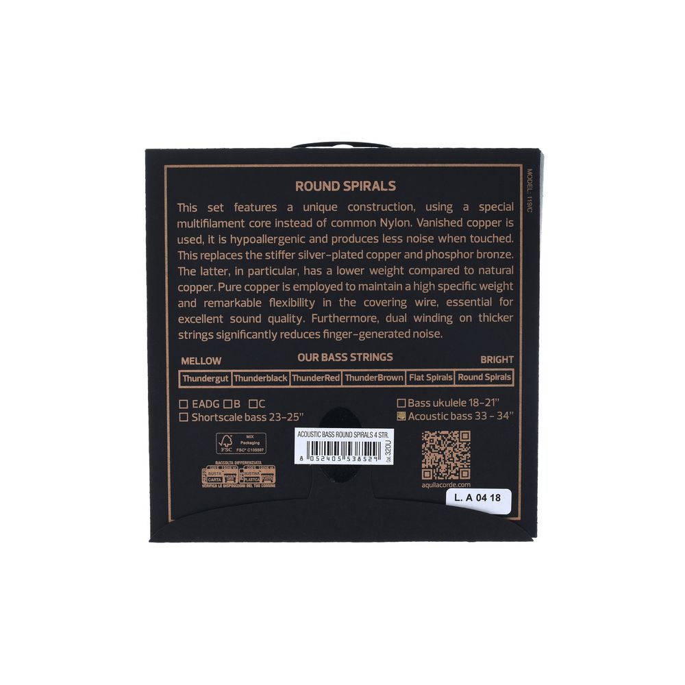 Aquila 320U Acoustic Bass String Set – Thomann Ireland