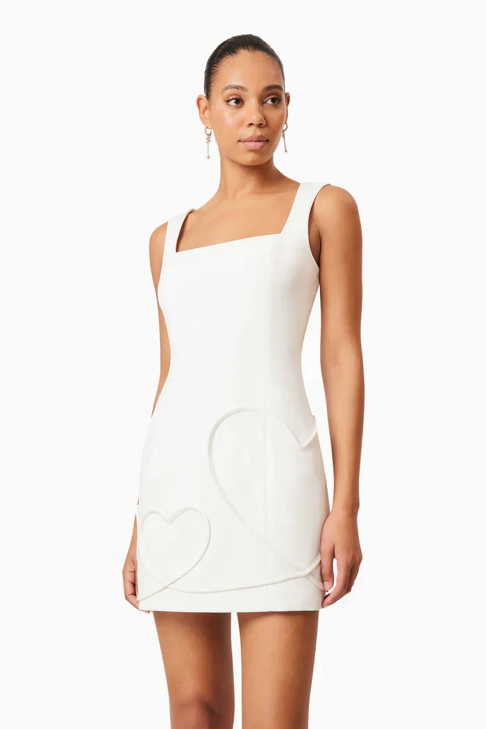 Buttercup Party Dress in White