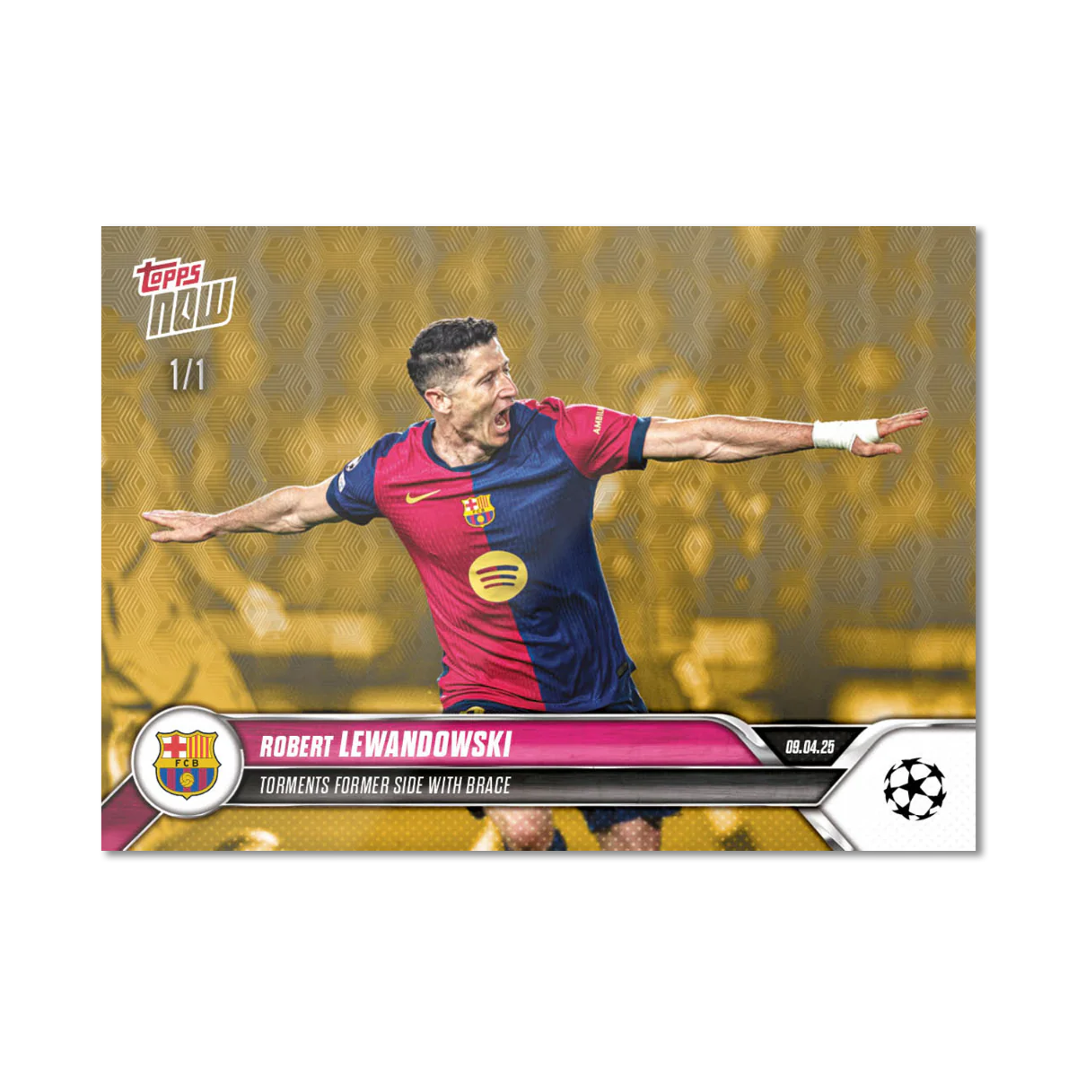 Robert Lewandowski - 2024-25 UCL Topps NOW® - Card 136