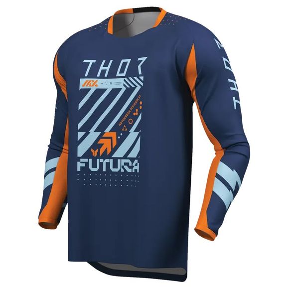 Thor Launch Futura 2025 - blue / orange cross jerseyRef: TO3221