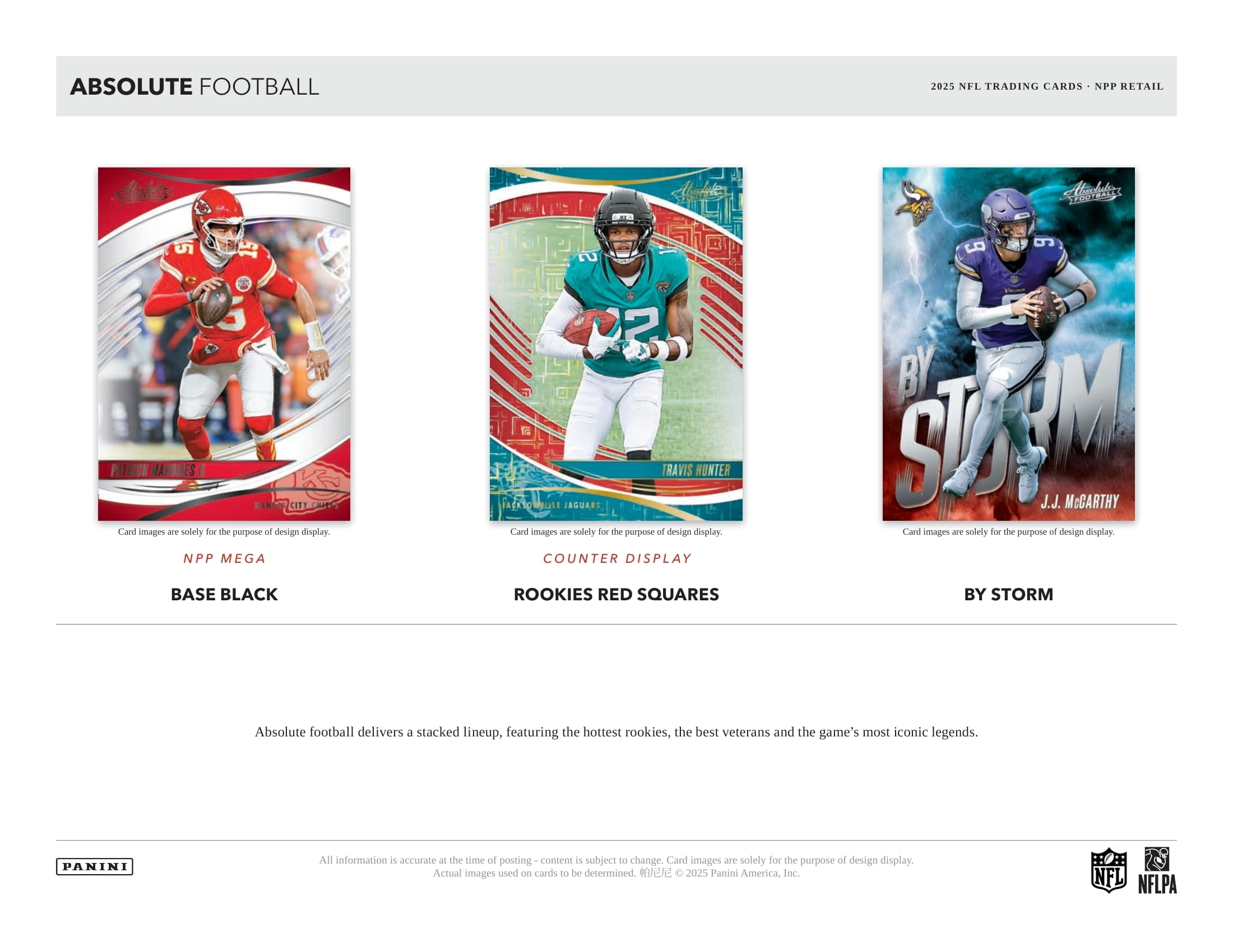 2025 Panini Absolute Football NFL Mega Box