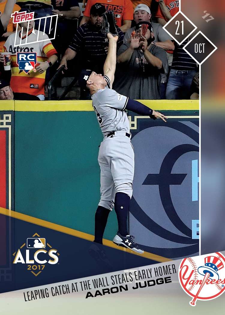 Aaron Judge - 10/21/2017 TOPPS NOW® CARD 804 - Print Run: 2328