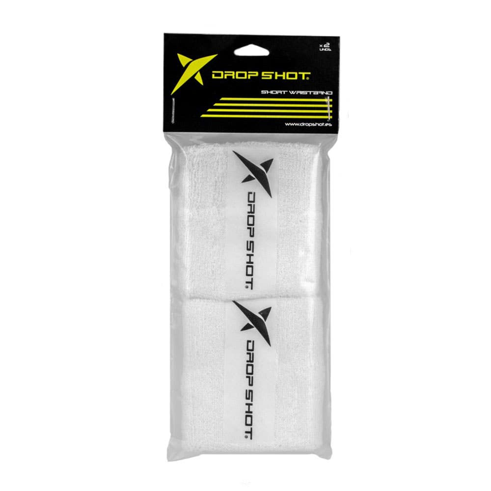 WHITE DROP SHOT SHORT WRISTBAND