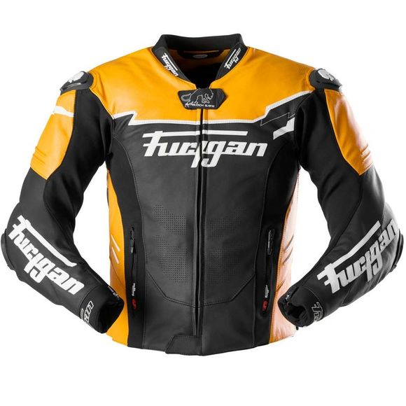 Furygan SIGNATURE 55 Motorcycle Jacket - Black / YellowRef: FU1444