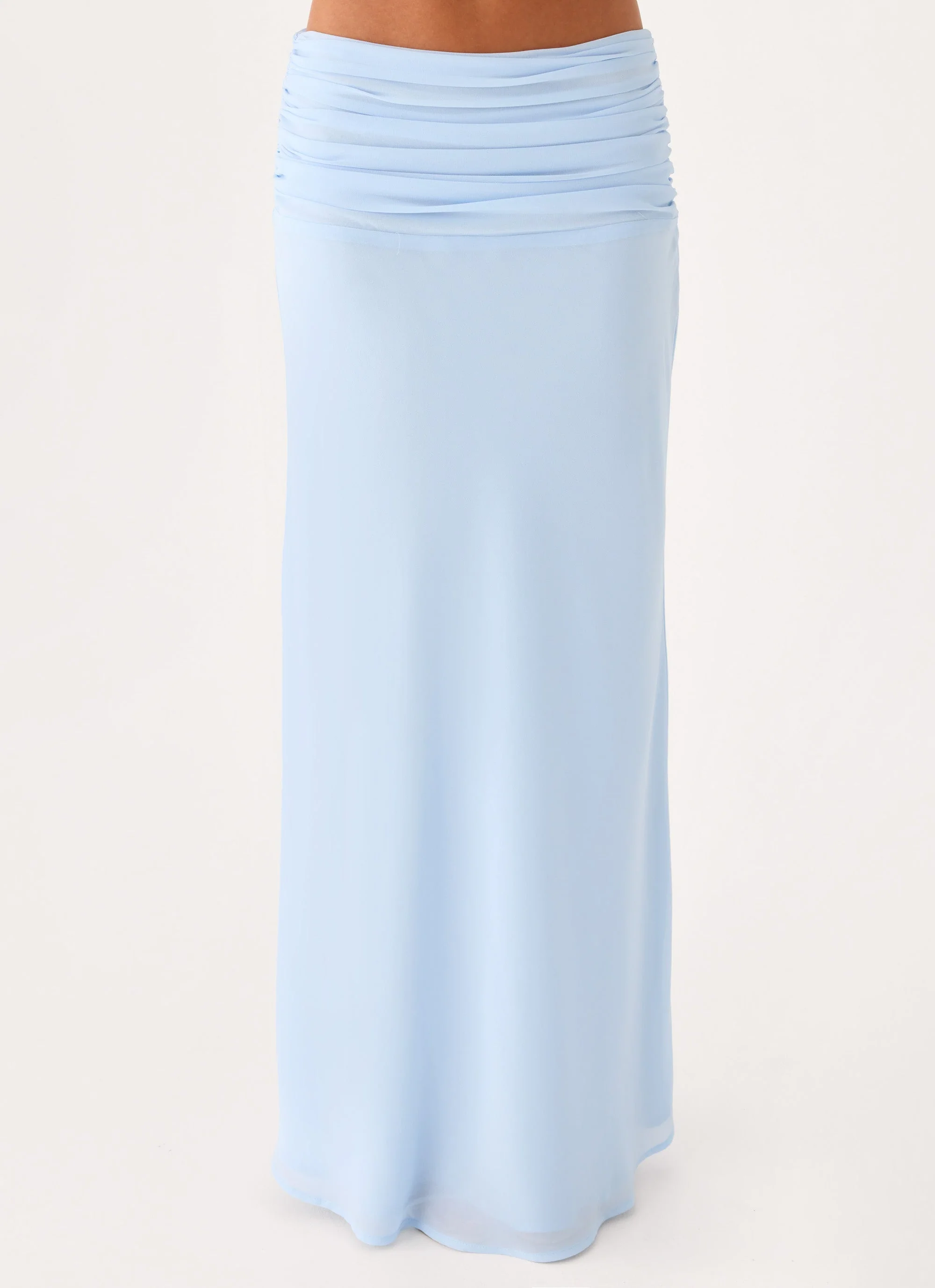 Lauretta Maxi Skirt - Baby Blue