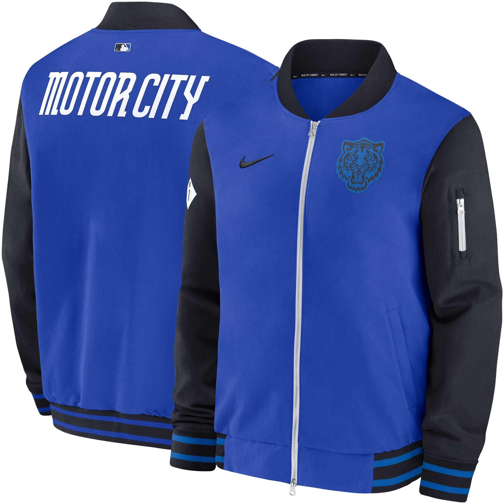 Detroit Tigers 2024 City Connect MLB Authentic Nike Bomber Jacket
