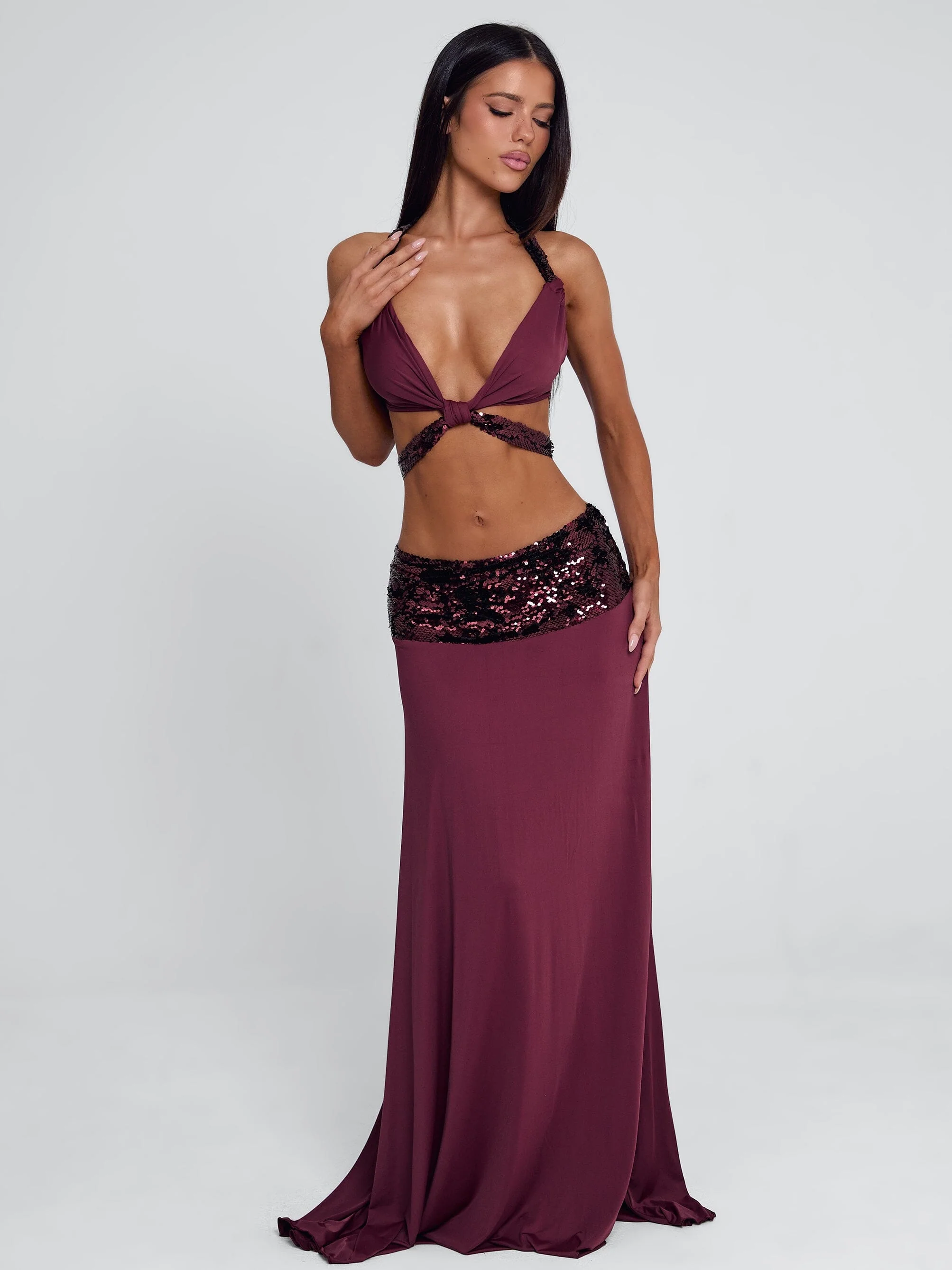 Aluna-Maxi-Skirt-Burgundy