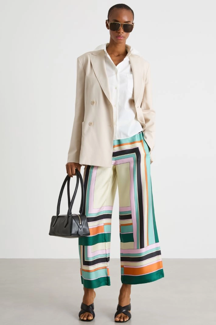 Oversized poplin shirt - WHITE