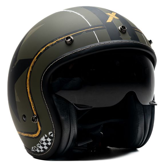 Casque jet Dexter ELEMENT MILITARY - VertRef : DX0715