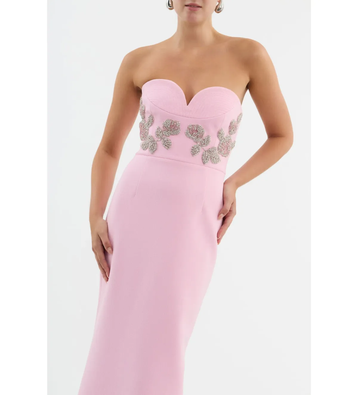 Blush Strapless Sweetheart Gown