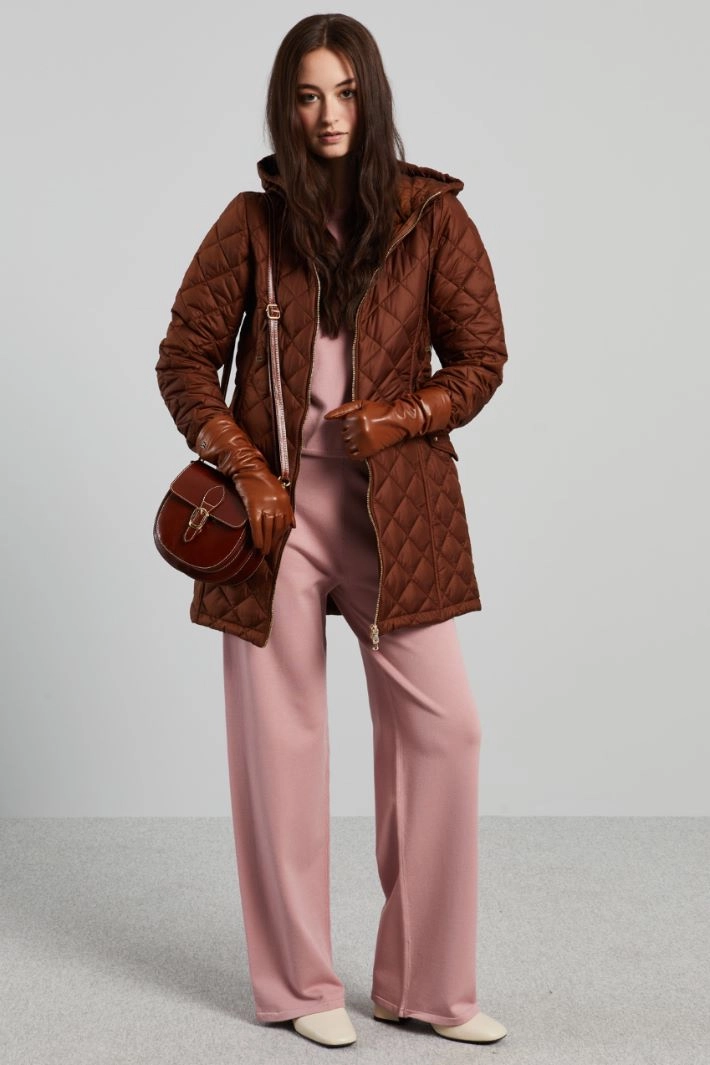 Padded jacket with zip - TOBACO