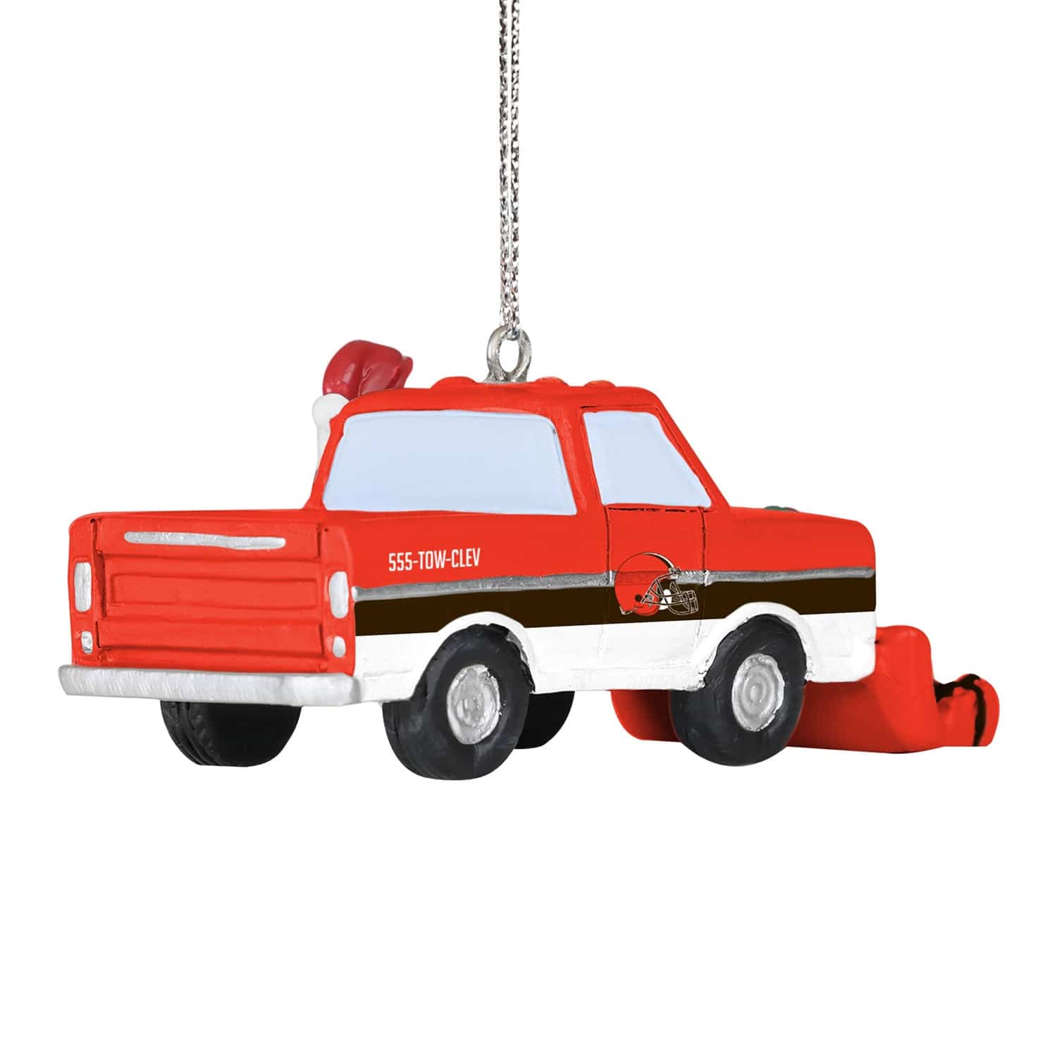 Cleveland Browns NFL Snow Plow Truck Christmas Ornament