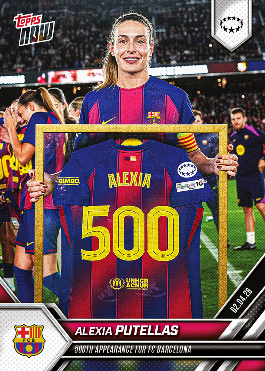 Alexia Putellas - 2025-26 UWCL Topps NOW® - Card 26 - PR: 2080
