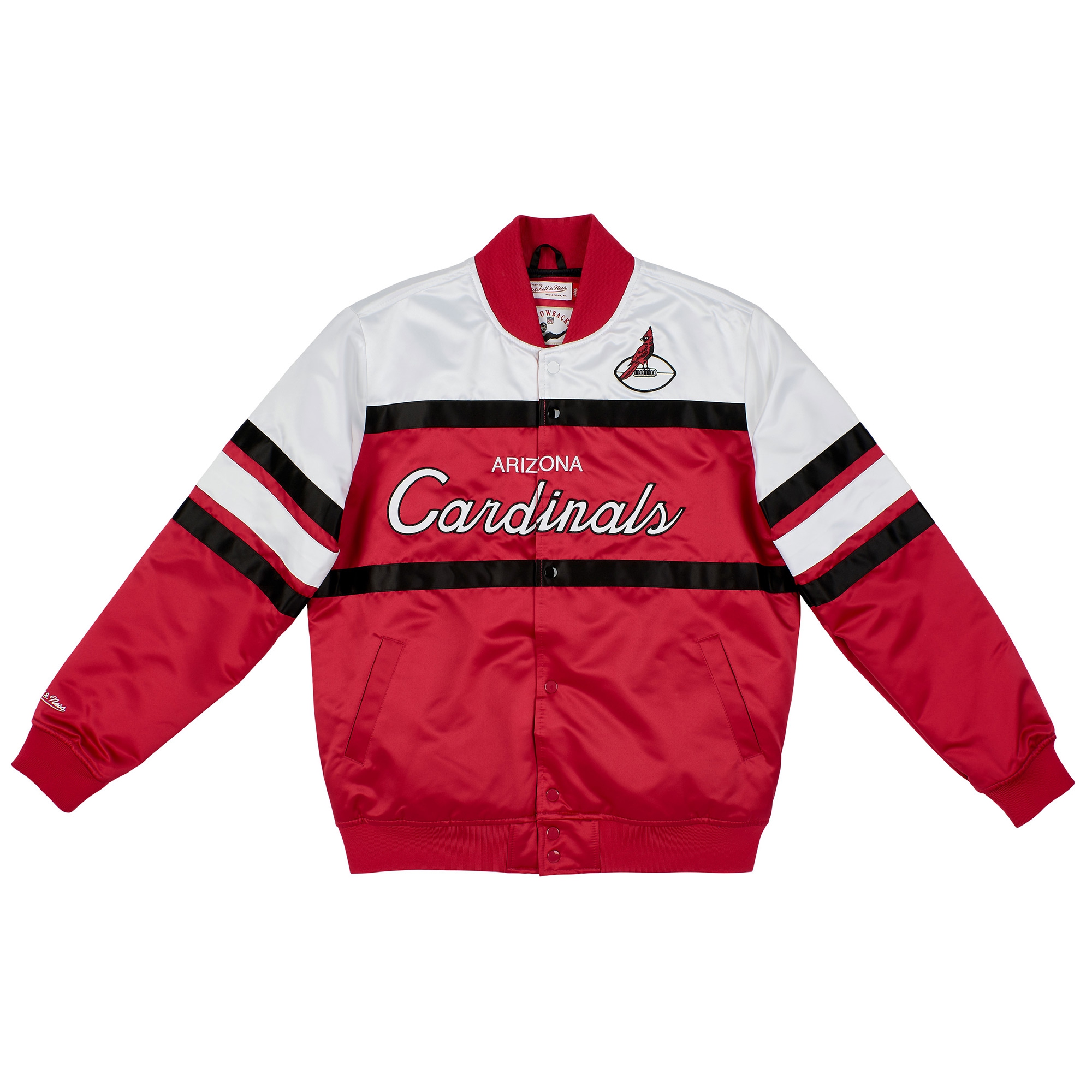 Arizona Cardinals Mitchell & Ness Script Heavyweight Satin NFL Jacket