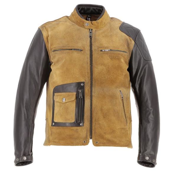 Blouson Moto Helstons JOHNSON - Noir / BeigeRef : HS1099