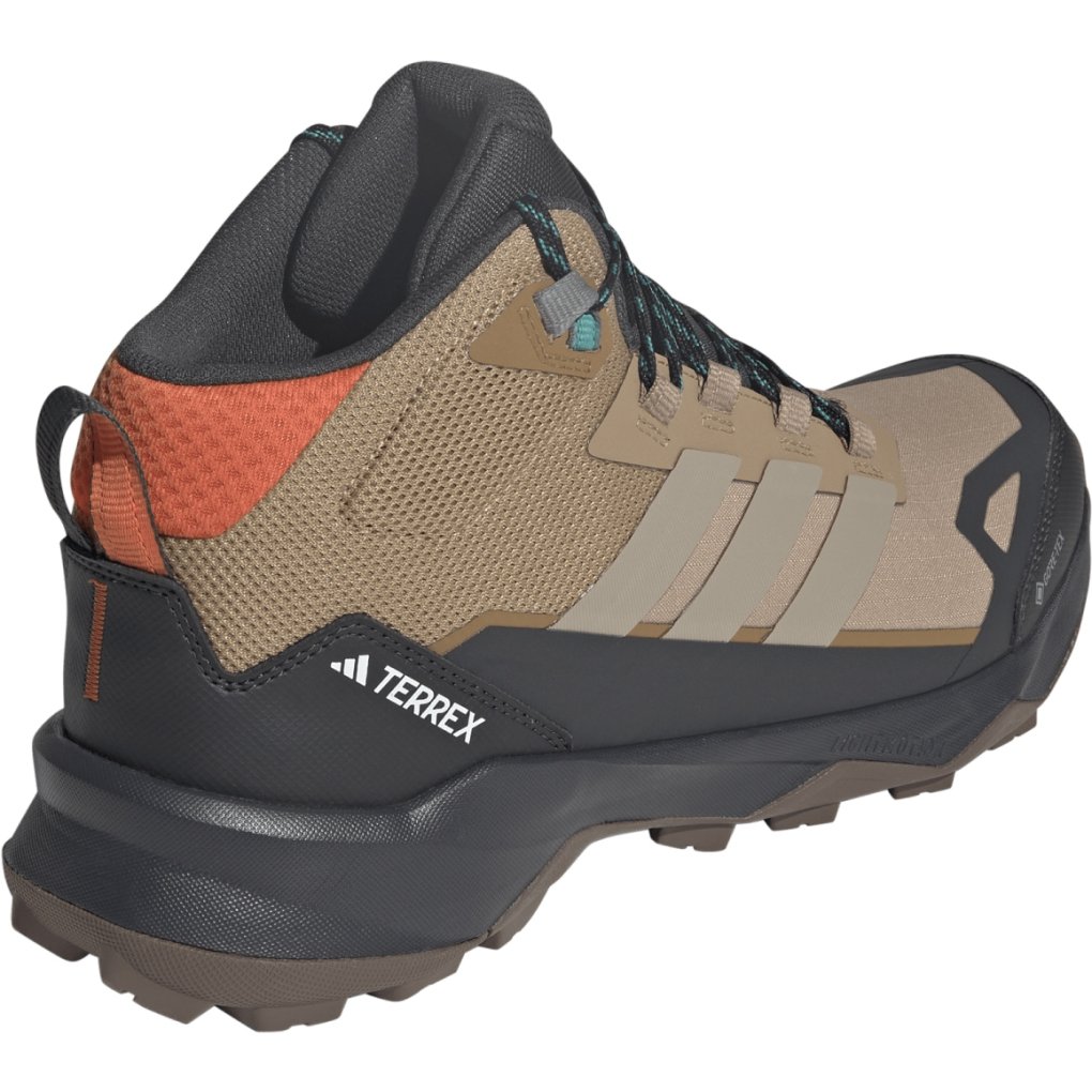adidas TERREX Skychaser AX5 GORE-TEX Mid Hiking Shoes Men - cardboard/blanch cargo/semi impact orange JH7804