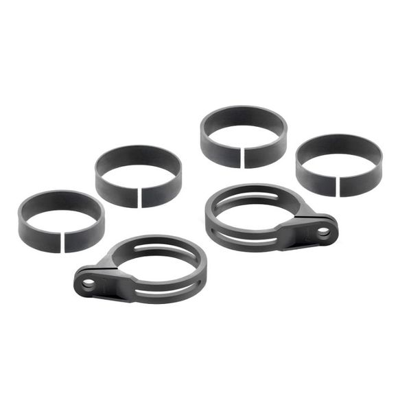 Rizoma Front Indicator Bracket (Ø 48-55 mm) - BlackRef: RZ0666 / FR244B