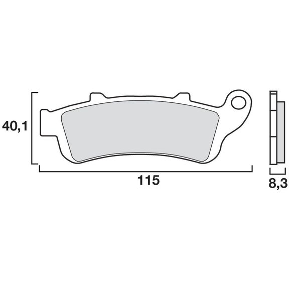Plaquettes de freins Brembo Organique avantRef : 07HO4206