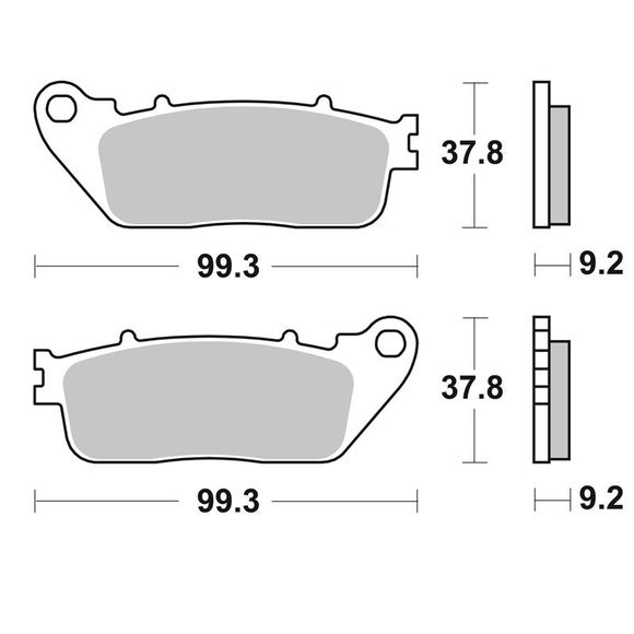 SBS 862LS Sinter Sintered Metal rear brake padsRef: 862LS / 862040
