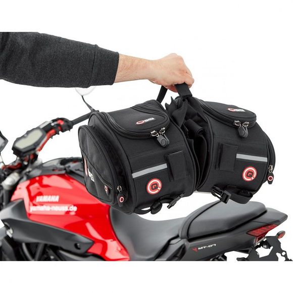 Saddlebags Q Bag Set Bag 02 oval (2 x 11 liters) Universal - BlackRef: QBA0006 / 5529971197001280