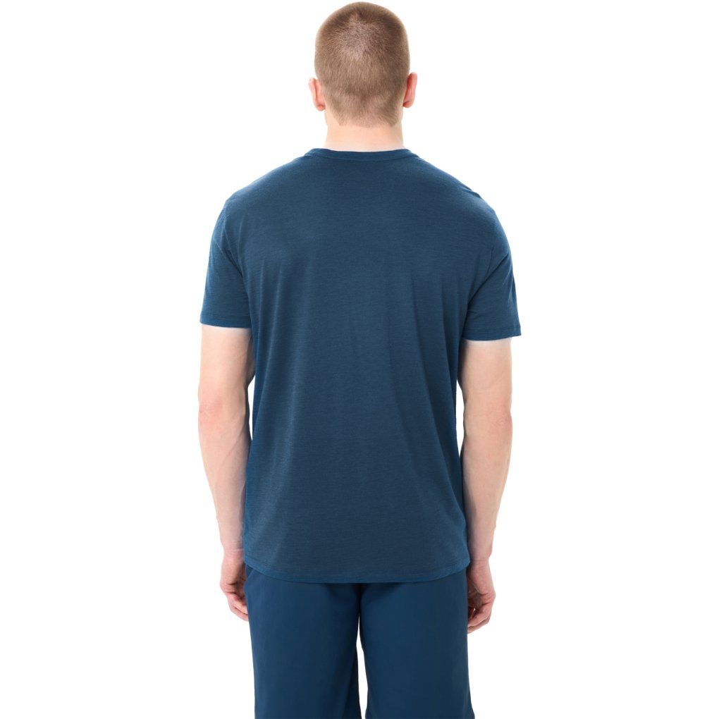 Vaude Tekoa Wool T-Shirt Men - dark sea/blue