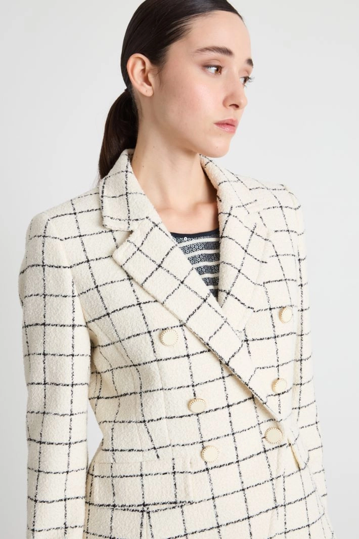 Basketweave jacket - WHITE