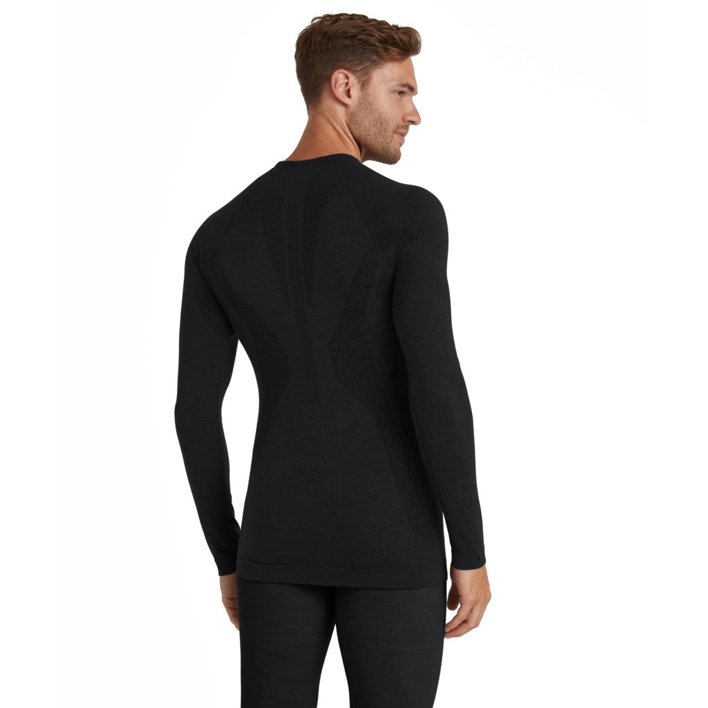 Falke Wool-Tech Longsleeve Shirt Men - black 3000