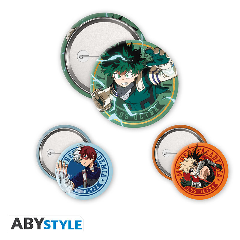 MY HERO ACADEMIA Badge Pack Midoriya, Bakugo & Todoroki