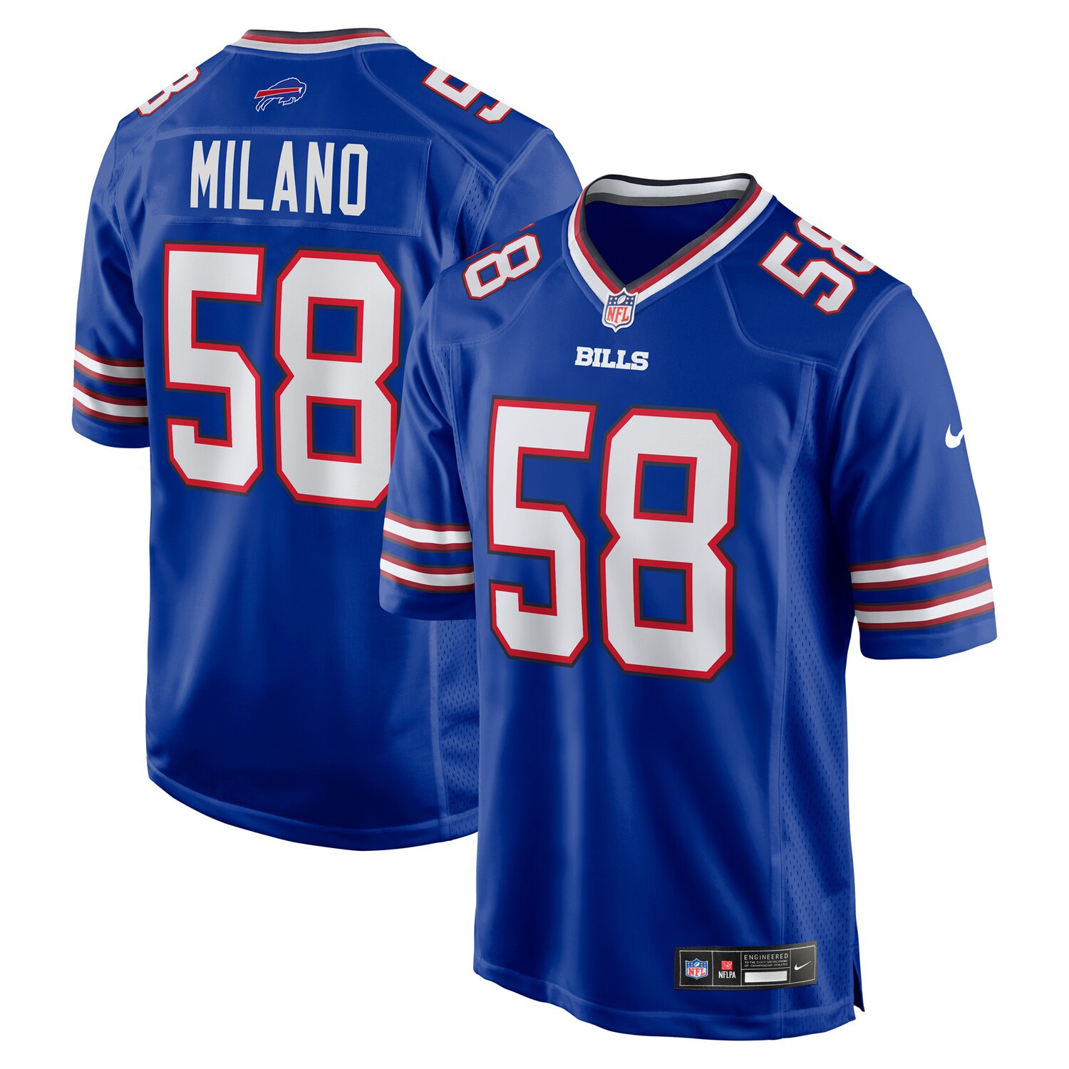 Matt Milano #58 Buffalo Bills Nike Game NFL Jersey Blue