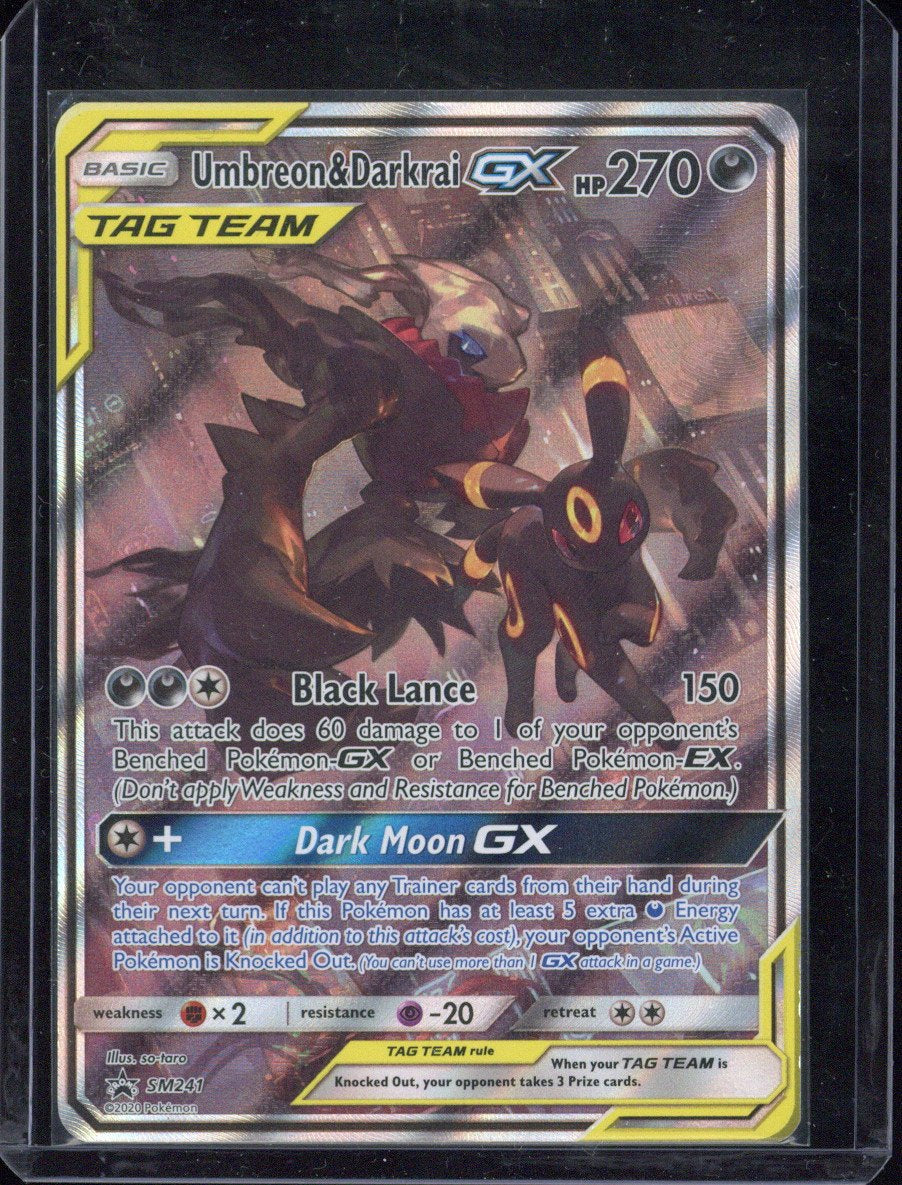 2020 Pokemon SM Black Star Umbreon & Darkrai GX #SM241