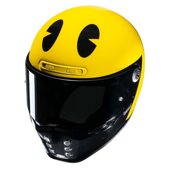 HJC V10 Full-Face Helmet - PAC-MAN BANDAI NAMCO - Black / YellowRef: HJ1151
