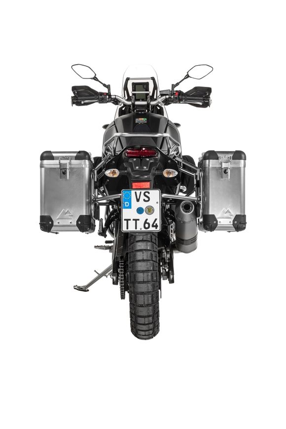 Touratech ZEGA Pro 31/38 suitcase - Gray support included - AluminumRef: Trt01944A / 01-632-5730-0