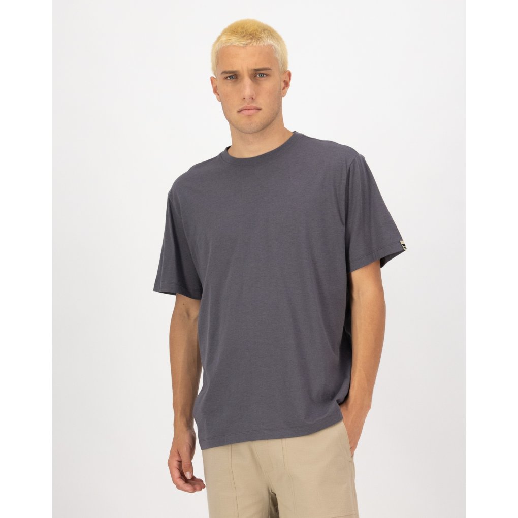 Mons Royale Yonder Merino Organic Cotton T-Shirt Men - vintage black