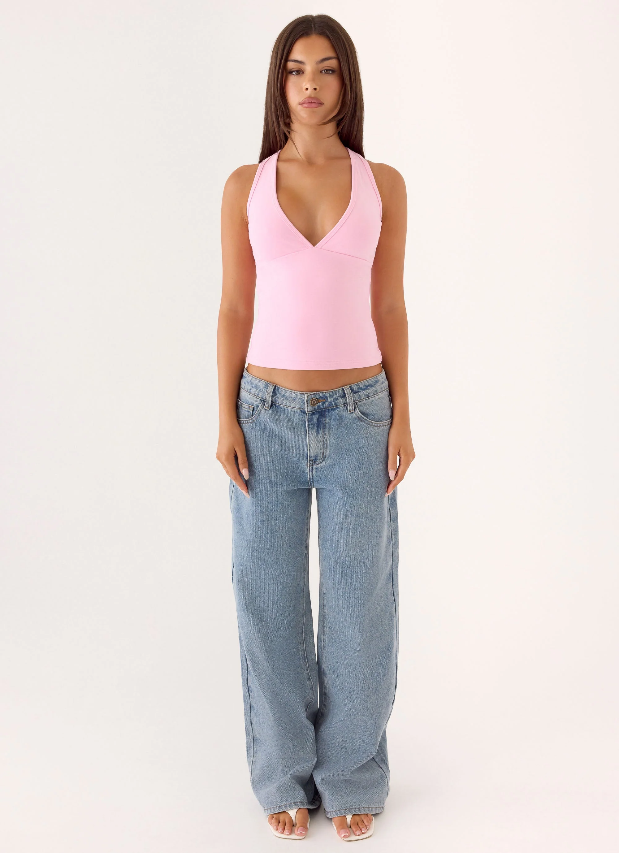 Lua Halter Top - Pink