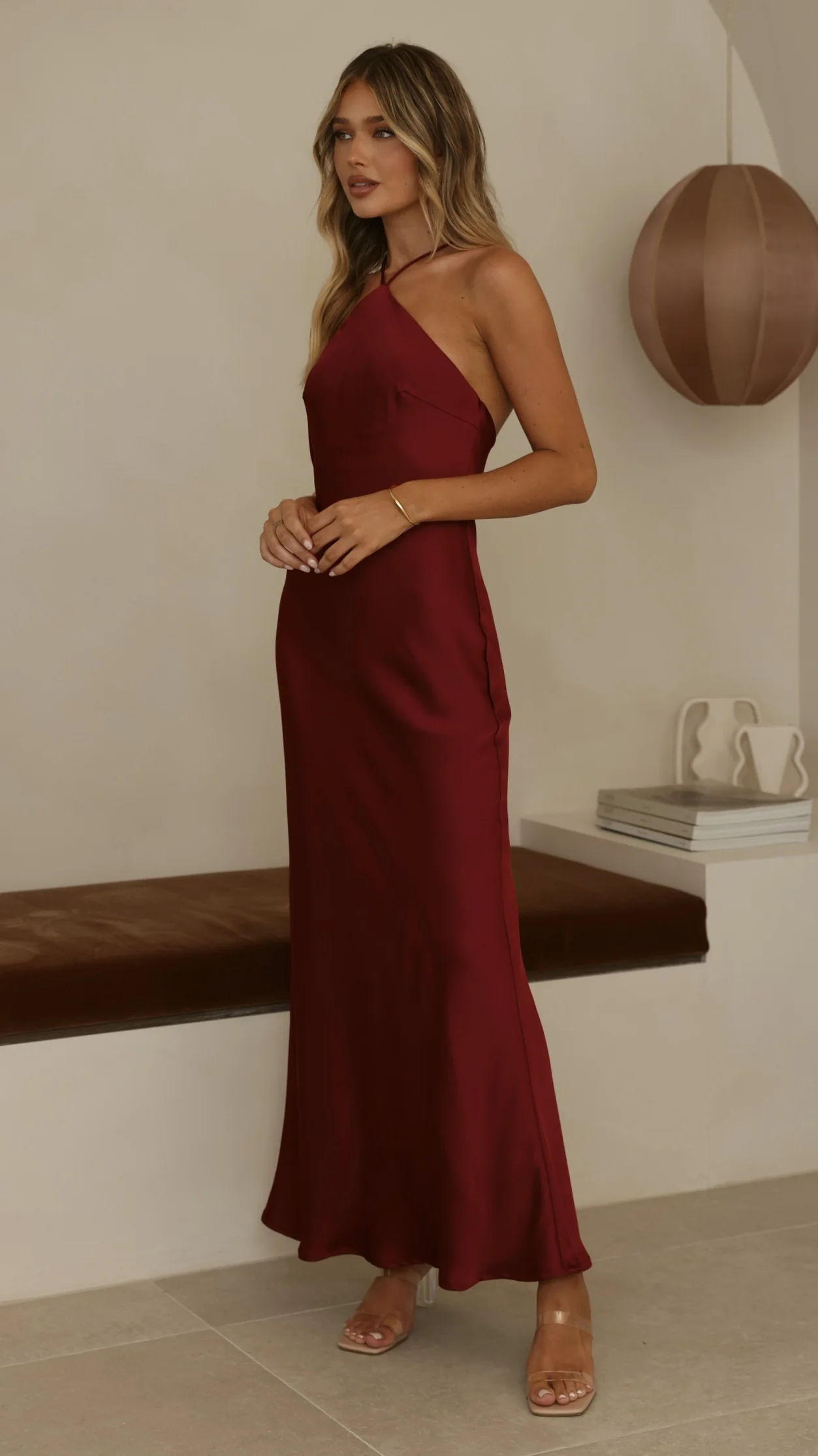 Chiara Maxi Dress - Wine
