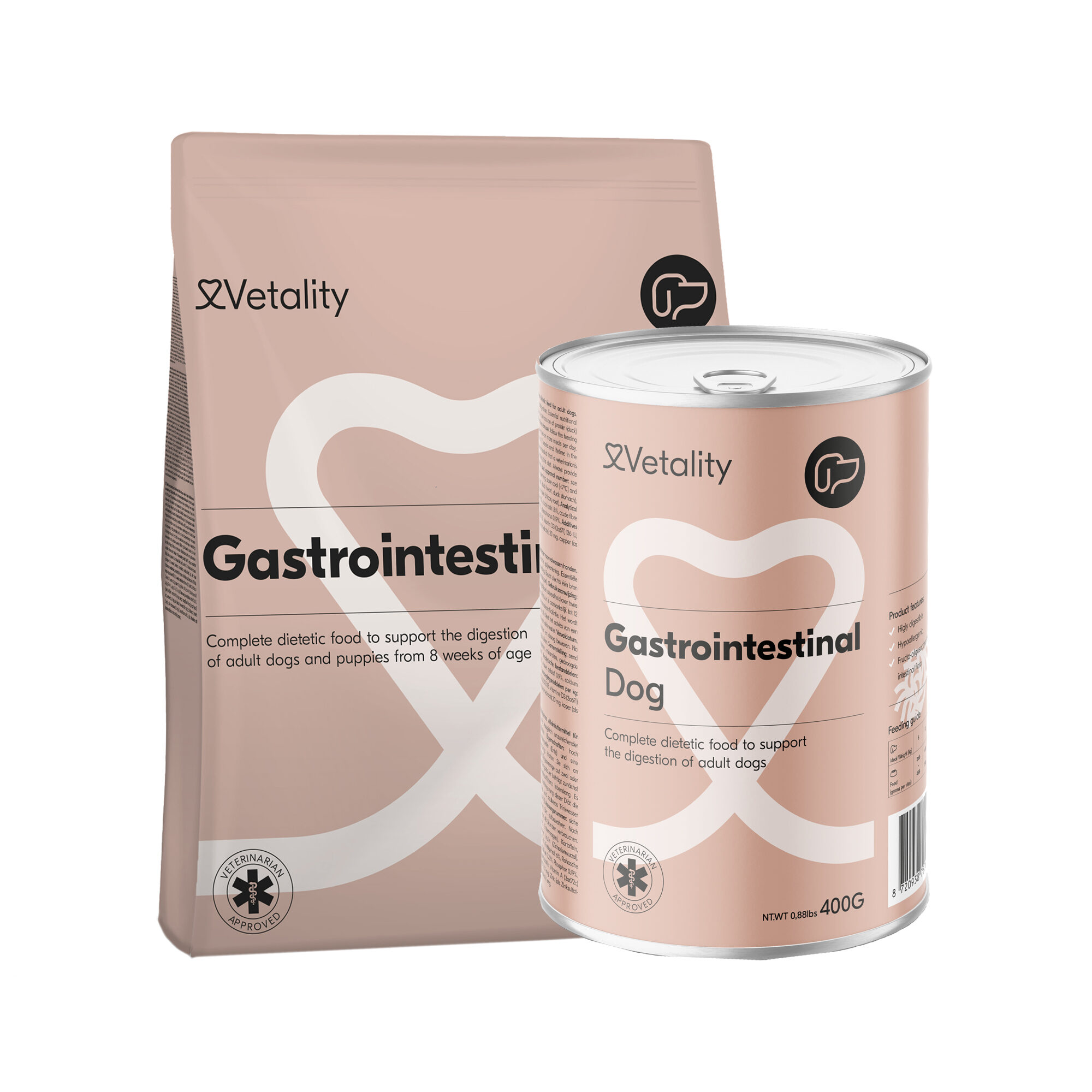 Vetality Gastrointestinal Dog - 3 x 3kg