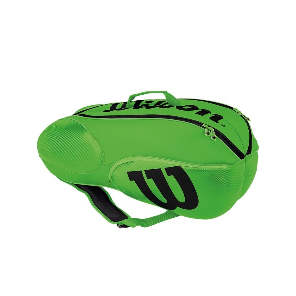 RACKET BAG WILSON MINI VANCOUVER 6PK GREEN BLACK WRZ645706
