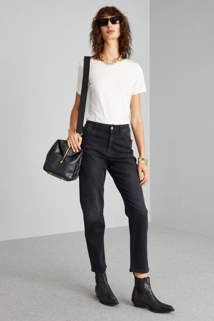 Cotton T-shirt - WHITE