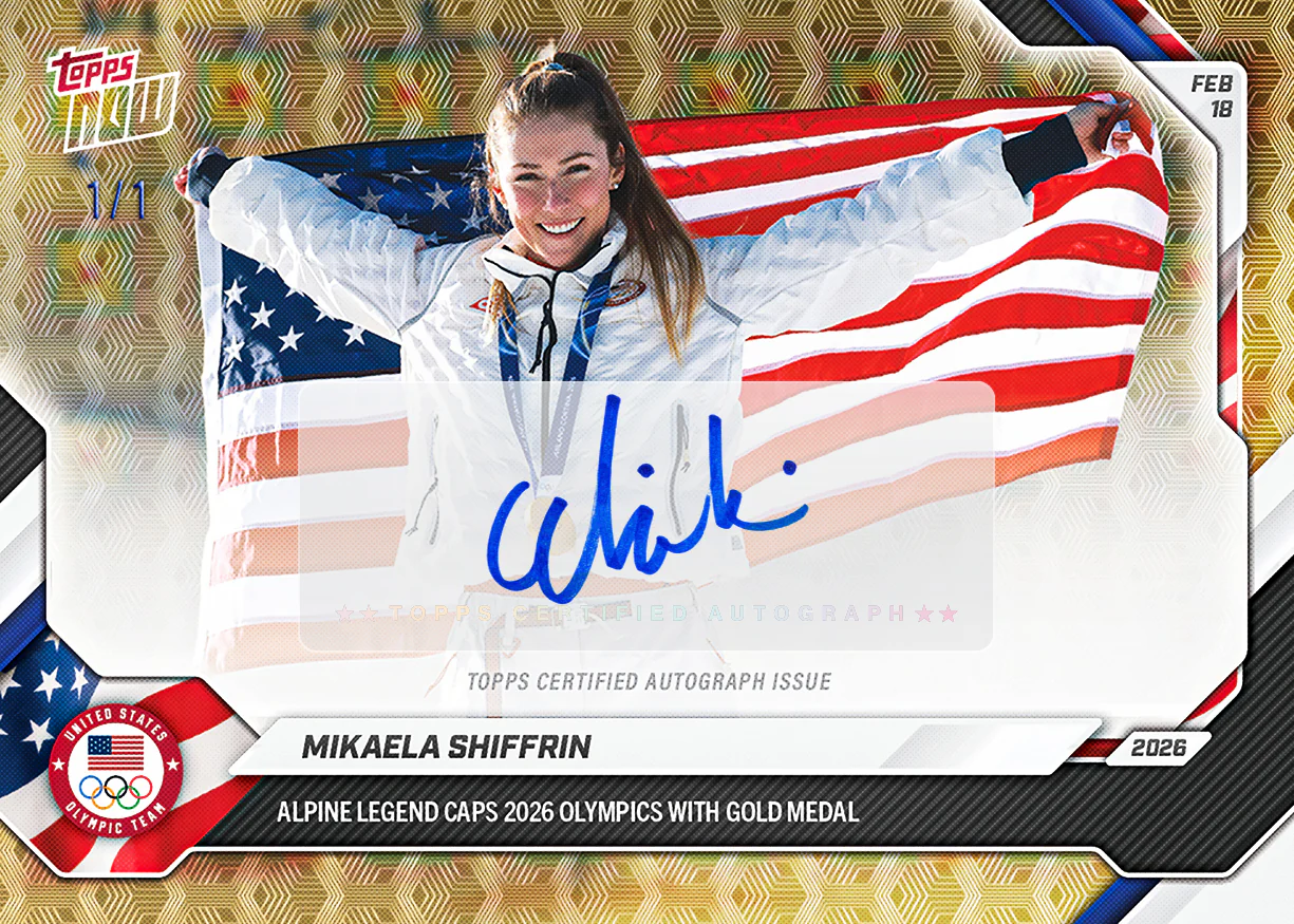 Mikaela Shiffrin - 2026 Olympics Topps NOW® - Card 13 - PR: 3148