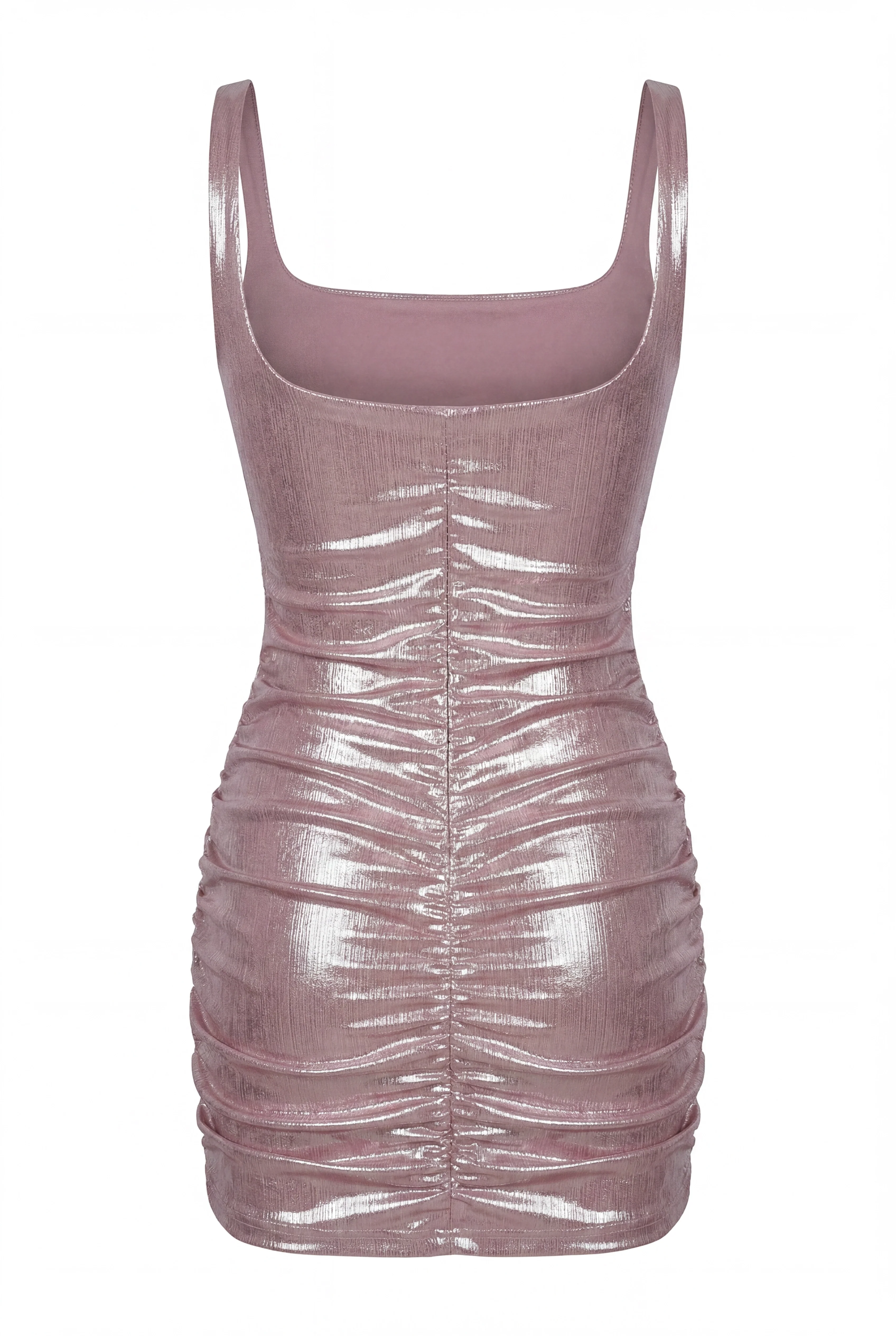 Light shimmering pink mini dress